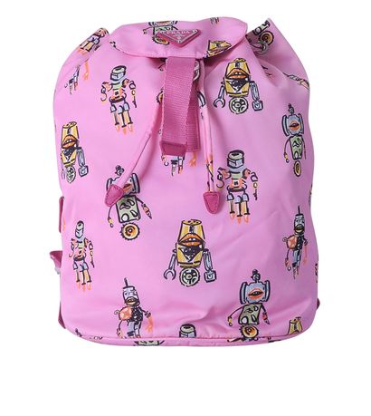 Robot Print Backpack, front view